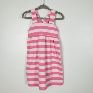 Classic whimsy pink striped dress girls 2T
